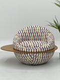 Planet Chair with Versace Fabric ¨C Bold, Comfortable, and Designer Seating