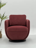 Fully Upholstered Swivel Lounge Chair for Hospitality and Interior Projects