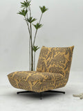 Pattern Upholstered Lounge Chair with Deep Seat for Interior Projects