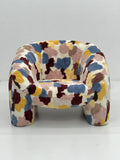 Modern Abstract Boucle Lounge Chair in Multi-Color Pastel ¨C Oversized Cloud Seating with Plush Texture for Commercial Hotels, Lounges & Premium Offices