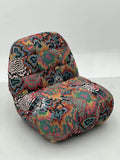 Vibrant Psychedelic Pattern Lounge Chair ¨C Bold Abstract Print Accent Seating for Commercial Hotels, Offices & Lounges